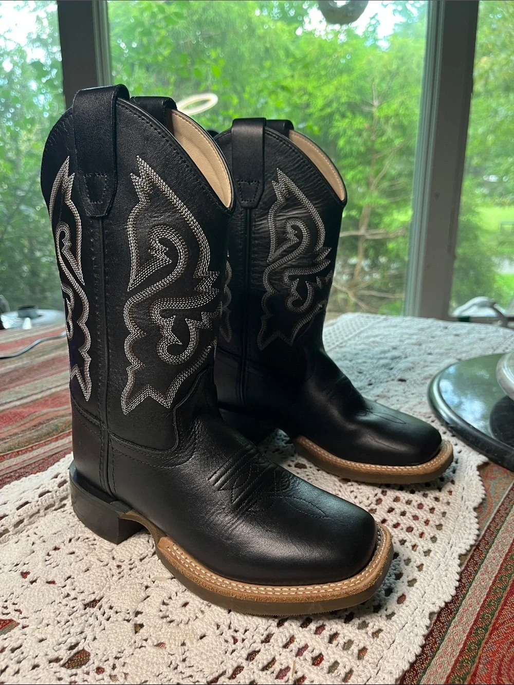 Cody James youth boys Nash western boot with performance sole broad square toe